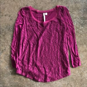 LC Lauren Conrad Lace Top